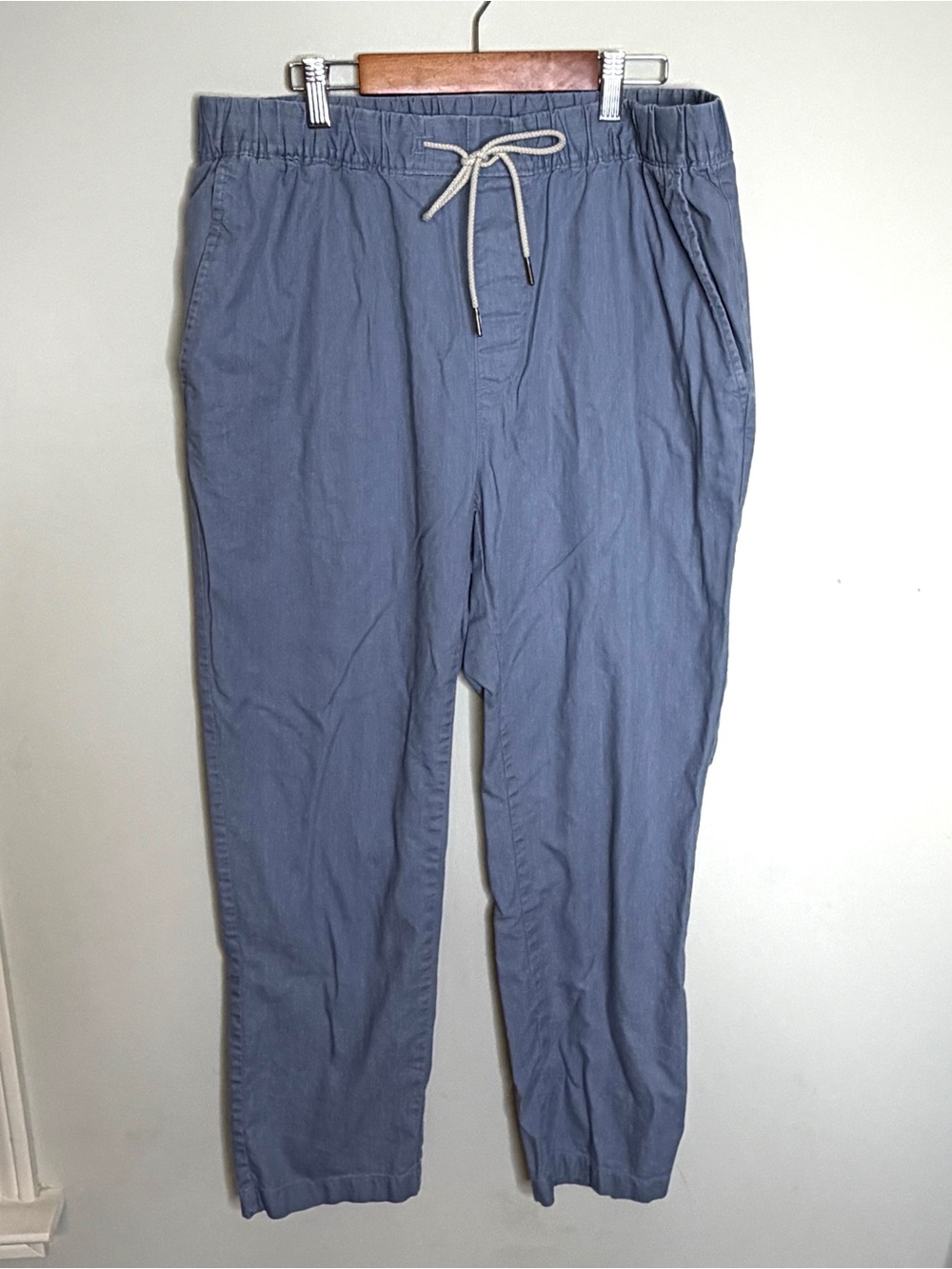 Caribbean Casual Drawstring Men's Pants in Slate Blue 36x30
